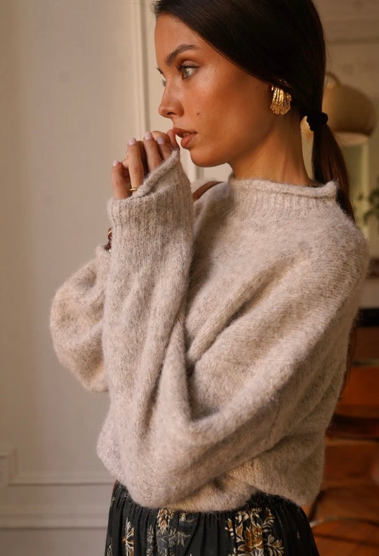 taupe knit