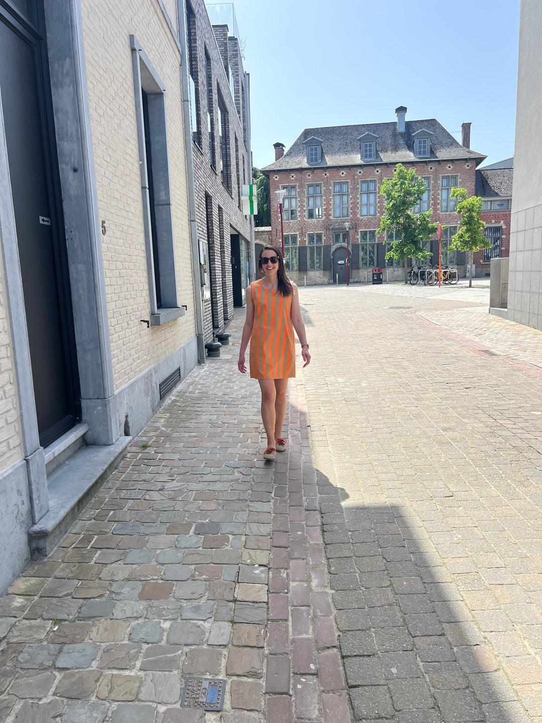 amelie summer dress orange