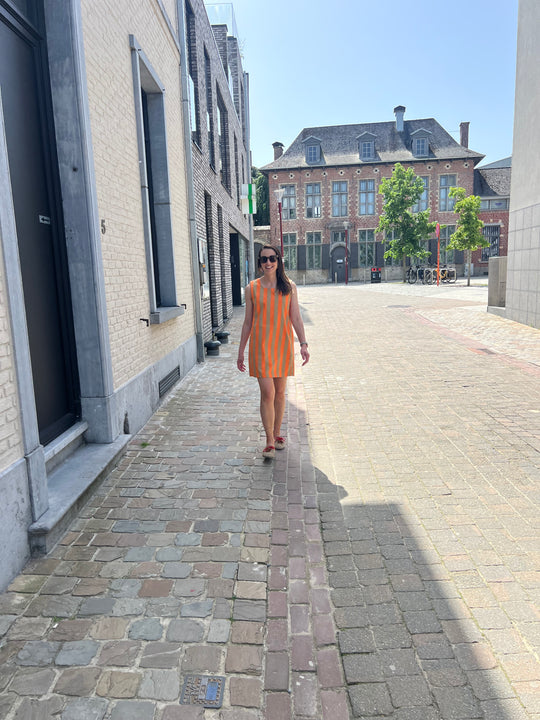 amelie summer dress orange