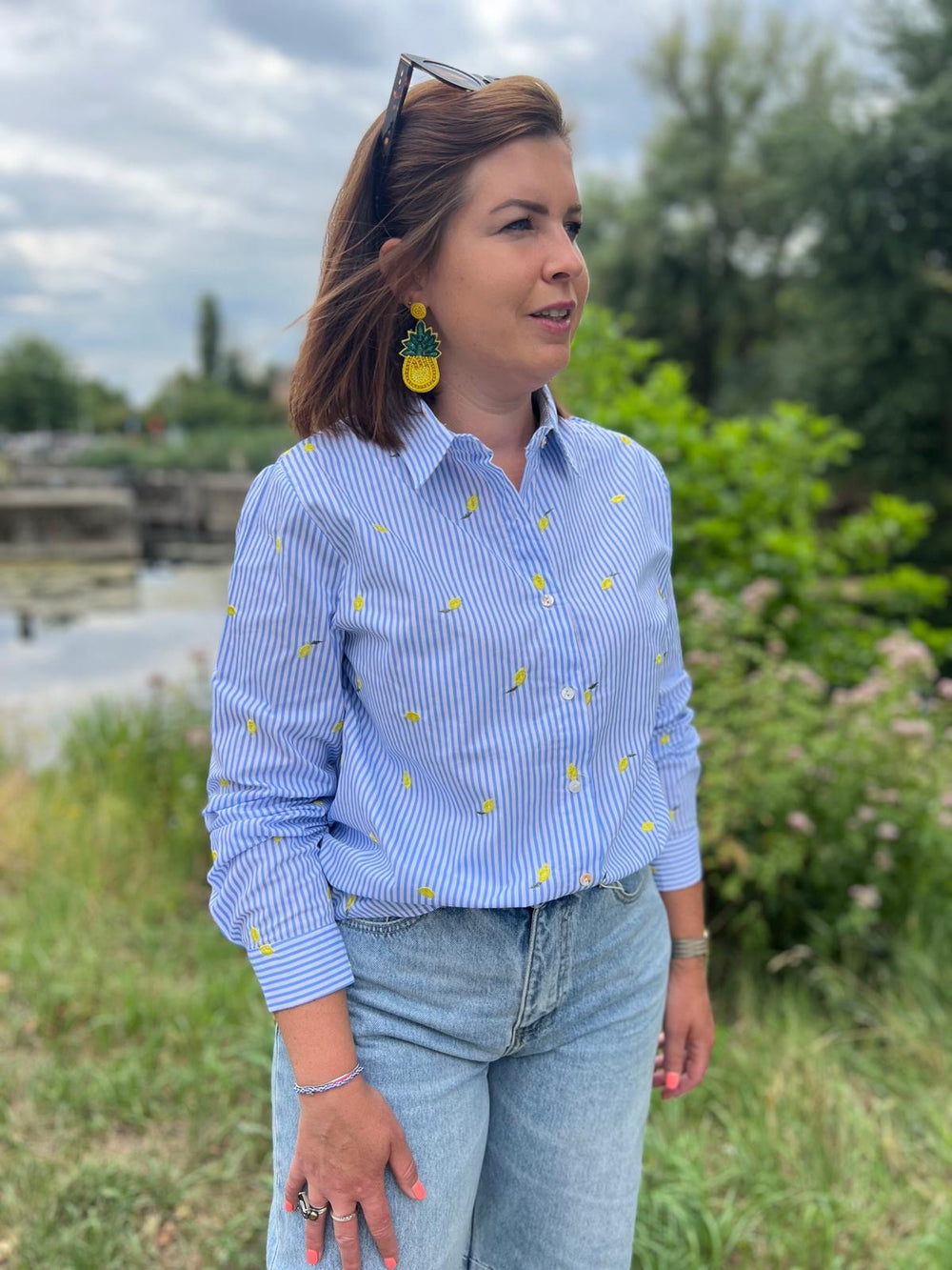 citrus blouse