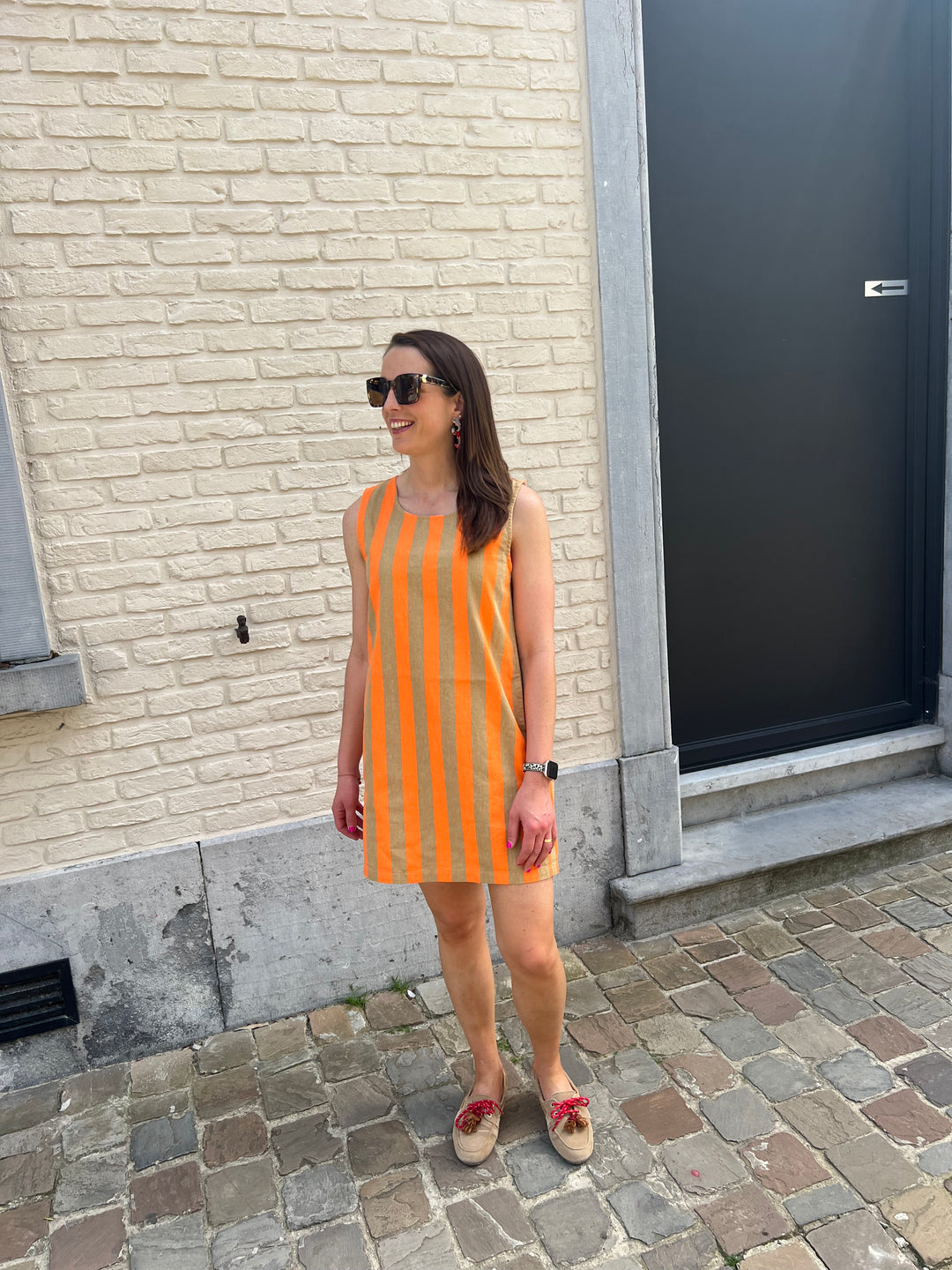 amelie summer dress orange