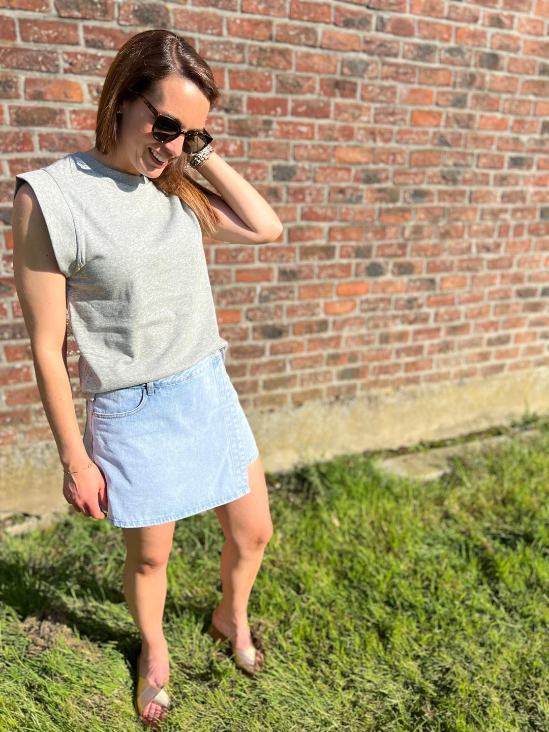 grey summer top