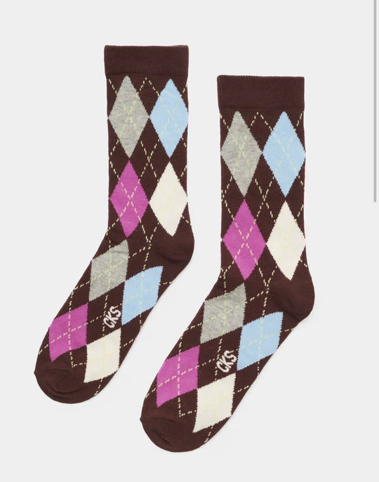 blue sargyle socks