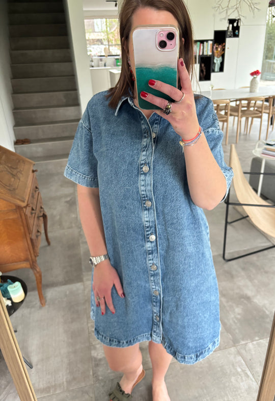 spring denim dress