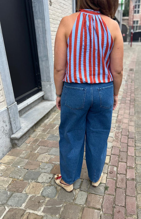 blue trooper barrel jeans