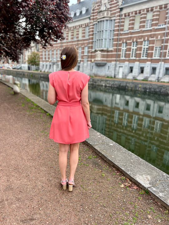 Coral summer dress