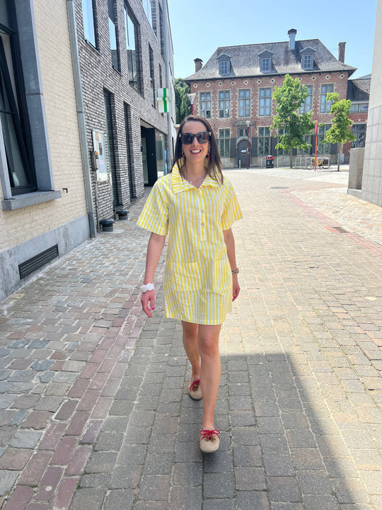 mary yellow dress