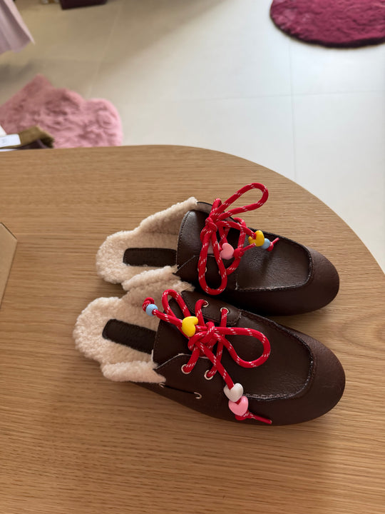 red loafers