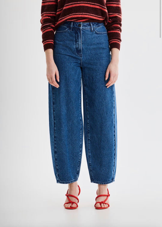 blue trooper barrel jeans