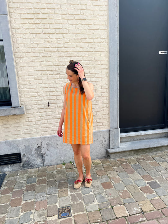 amelie summer dress orange