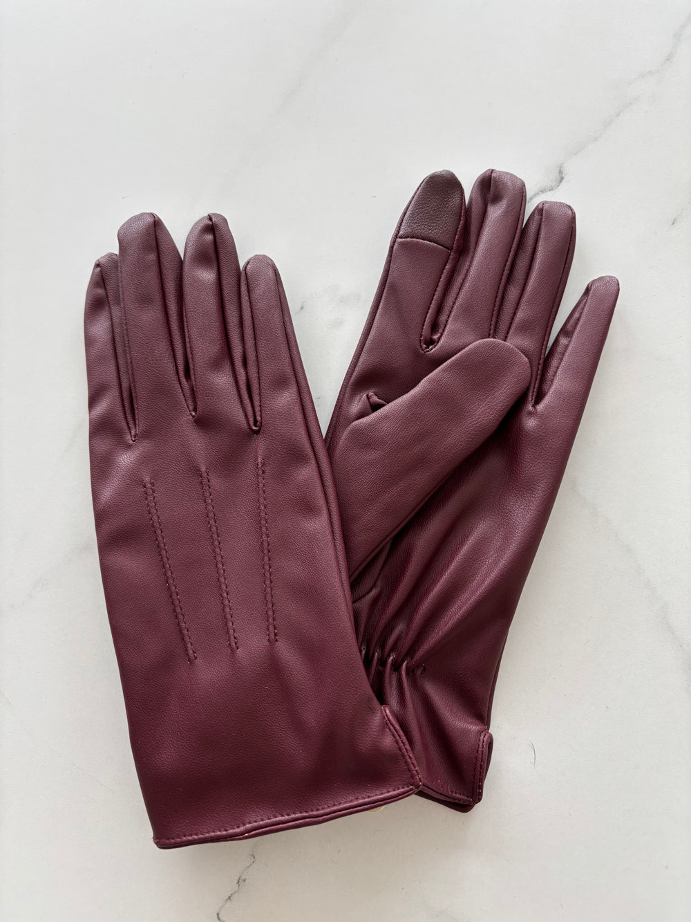 burgundy handschoenen