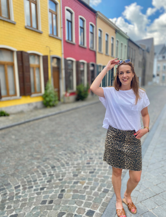 Sunny leopard skirt