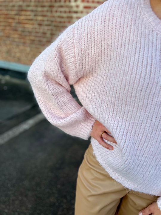 zachte pink knit