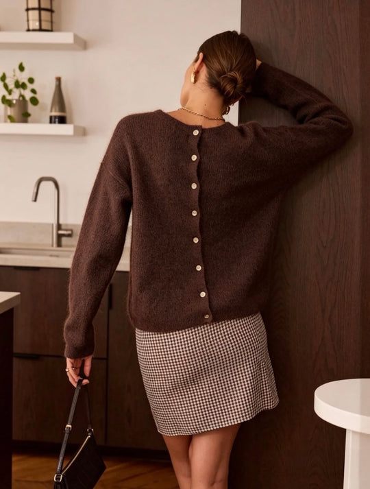 lucy chocolate knit