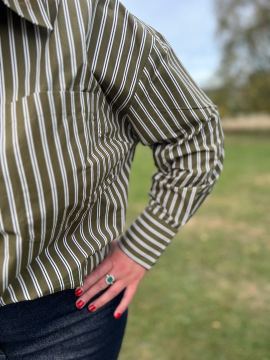 shout groene blouse