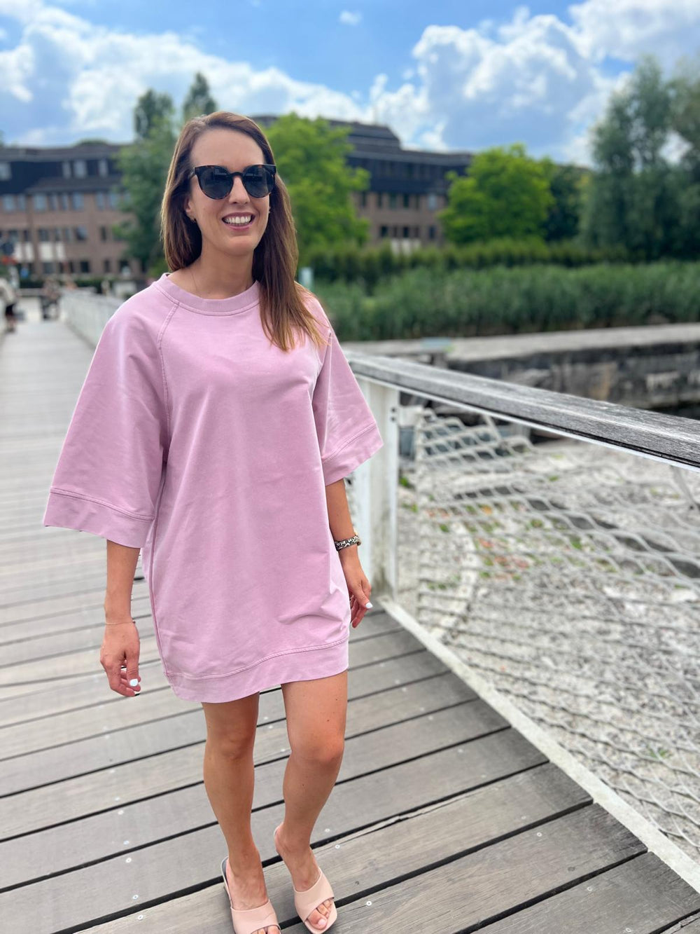 ines pink dress