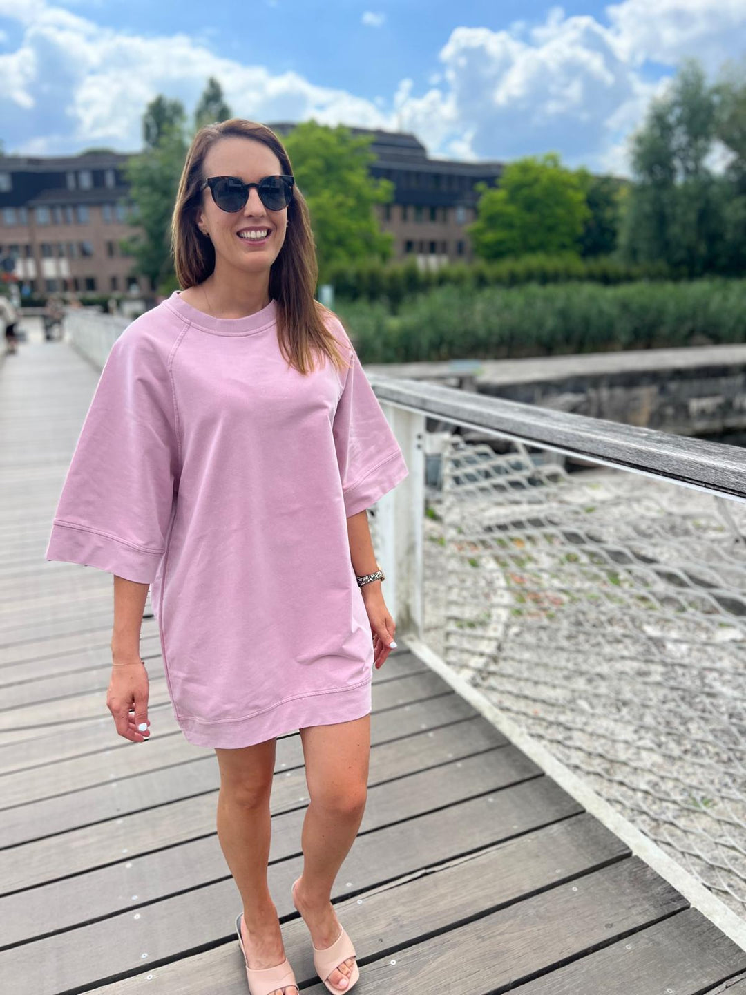ines pink dress
