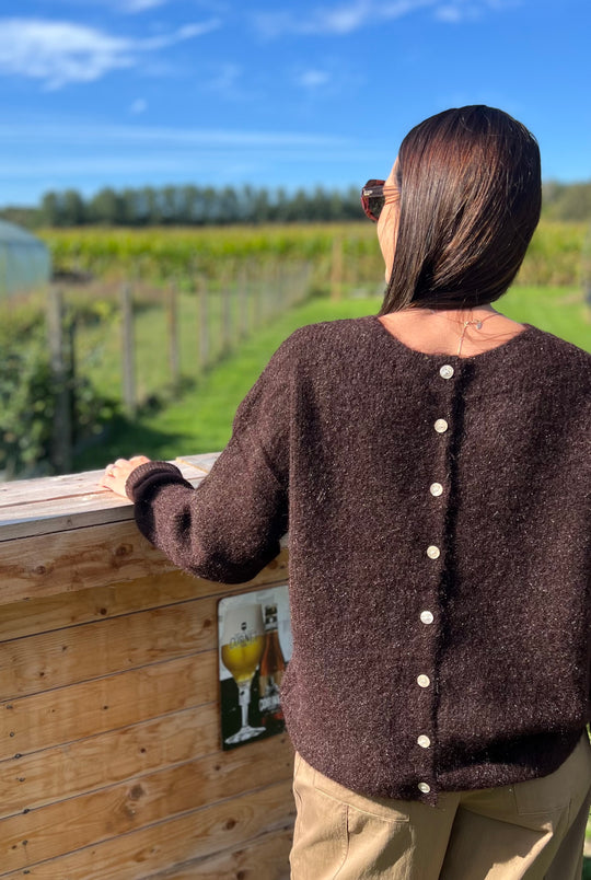 lucy chocolate knit