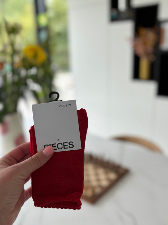 red glitter socks
