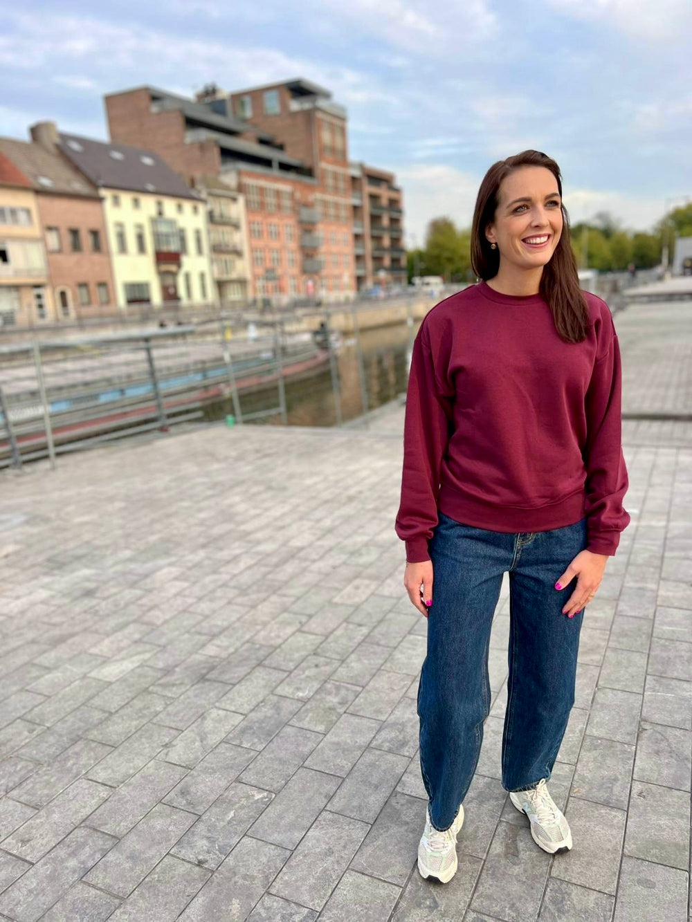 burgundy sweater