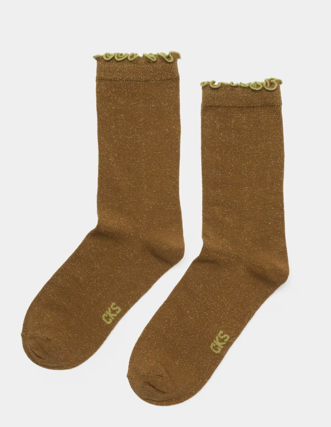 ruffle kaki socks