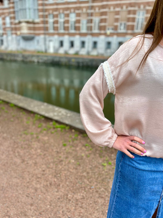 Shiny Pastel Blouse