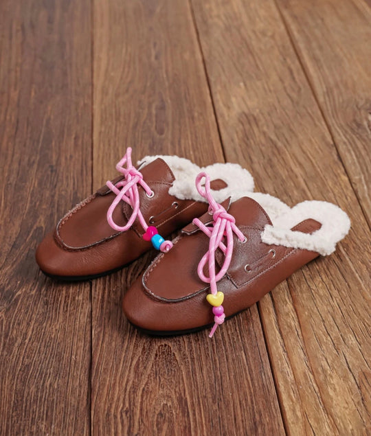 pink loafers