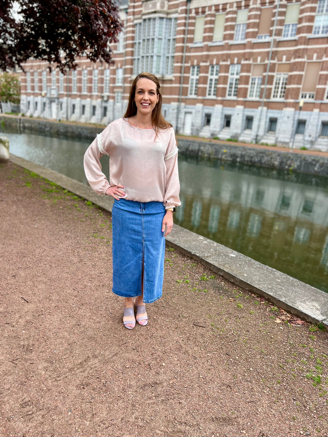 Shiny Pastel Blouse