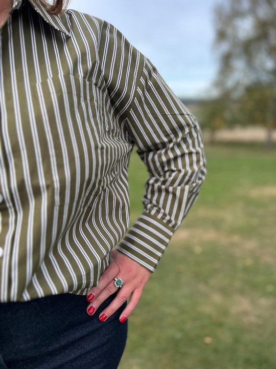 shout groene blouse