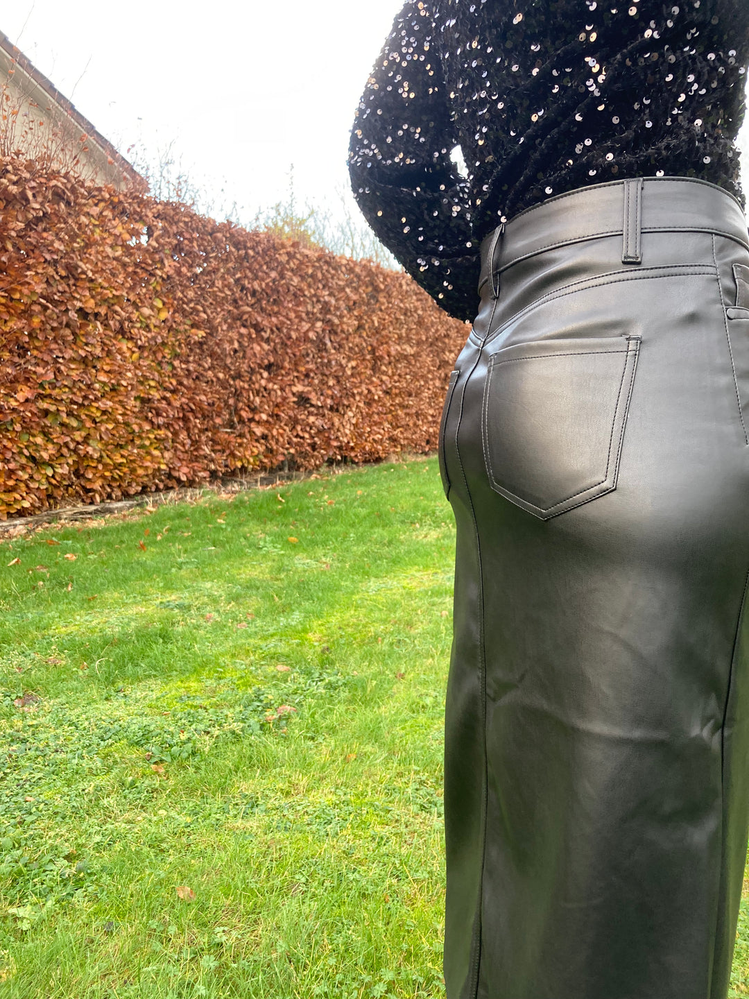 Skirt Leatherlook black