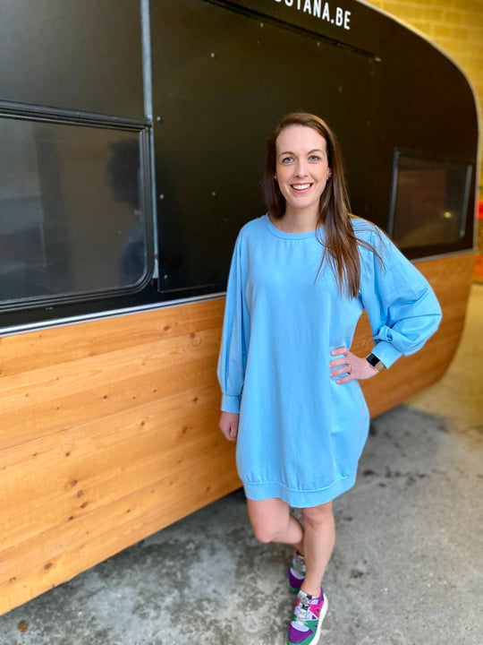 Sweater dress - Blue