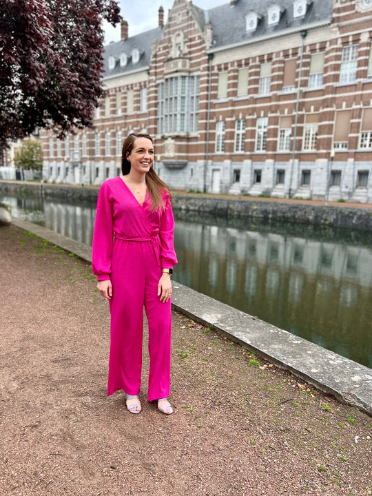 Roze jumpsuit