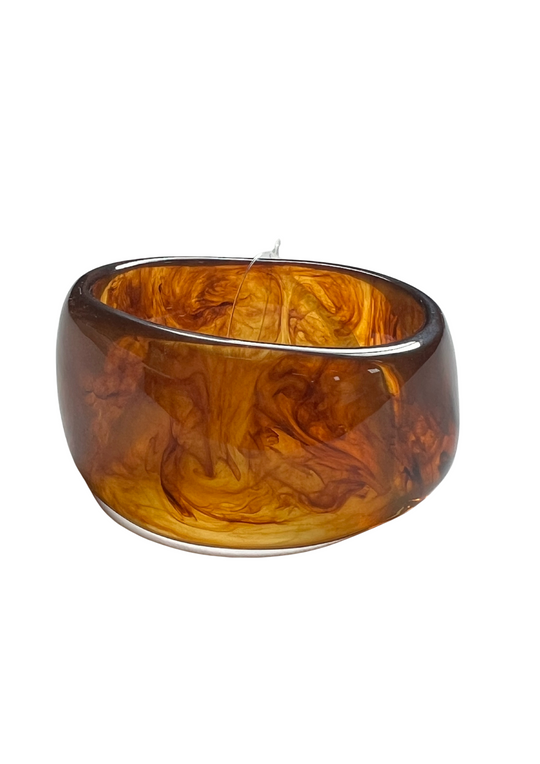 brede bruine armband