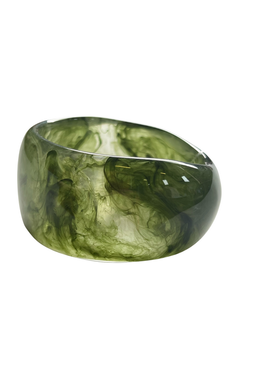 brede groene armband
