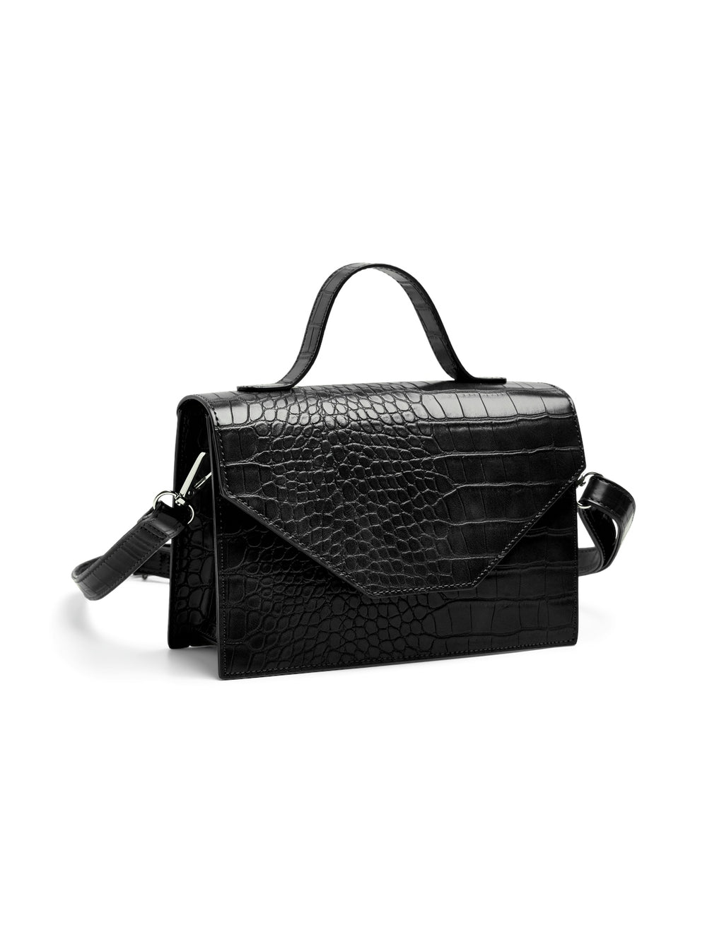 black croco bag