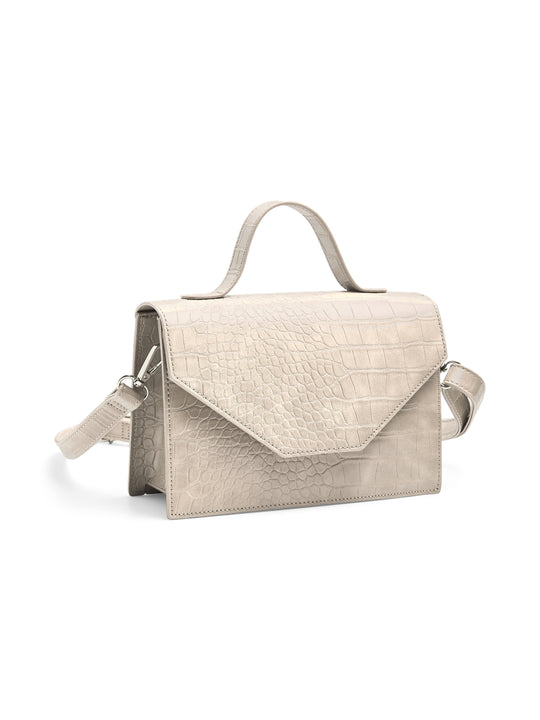 beige croco bag