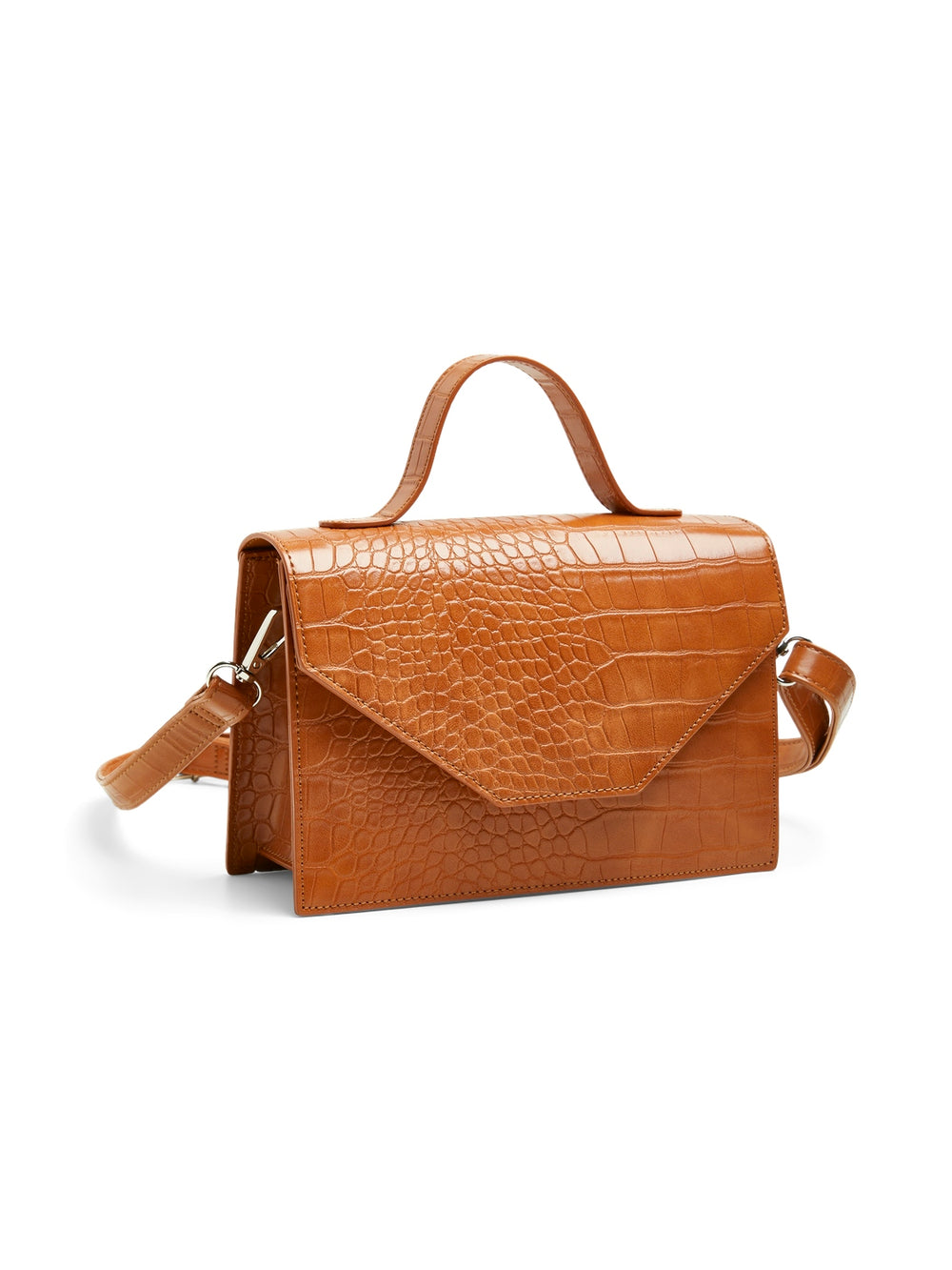 camel croco bag