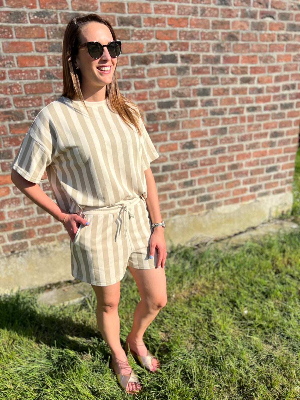 striped short